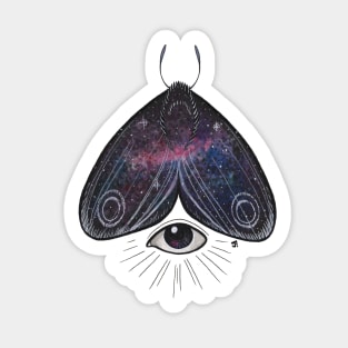 Space Moth Enlightenment Sticker